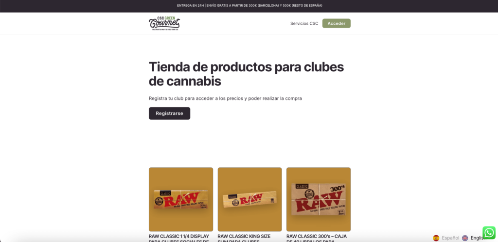 Dónde comprar productos para clubes sociales de cannabis 1 Market CSC Green Gourmet